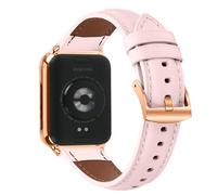 KUTEWEU Cuir Bracelet pour Redmi Watch 6/5/4 Montres, Or Rose Boucle Bracelets de Remplacement Band Messieurs Dames Business Strap pour Xiaomi Band 8 Pro/Xiaomi Band 9 Pro Watch Accessoires (Rose)