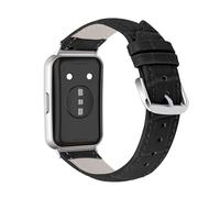 KUTEWEU Métal Boucle Bracelet Compatible avec Huawei Band 11 Montres, Cuir Bracelets de Remplacement Band Messieurs Dames Business Strap pour Huawei Band 11 Pro Smartwatch Accessoires (Noir)