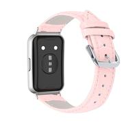 KUTEWEU Métal Boucle Bracelet Compatible avec Huawei Band 11 Montres, Cuir Bracelets de Remplacement Band Messieurs Dames Business Strap pour Huawei Band 11 Pro Smartwatch Accessoires (Rose)