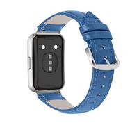 KUTEWEU Métal Boucle Bracelet Compatible avec Huawei Band 11 Montres, Cuir Bracelets de Remplacement Band Messieurs Dames Business Strap pour Huawei Band 11 Pro Smartwatch Accessoires (Bleu)