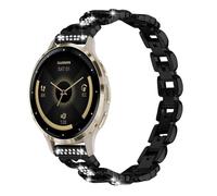 KUTEWEU Métal Bracelet pour Forerunner 255s Music/Forerunner 265s Watch Strap, 18mm Acier Inoxydable Bracelets de Remplacement Watchband pour for Venu 2s/3s/4s Smartwatch Accessoires (Noir)