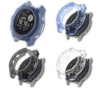 KUTEWEU Smartwatch Coque Compatible avec Garmin Descent G1, Silicone Clear étui Housse Cover Transport, Étui Mince Portable Antichoc Etui pour Garmin Descent G1 Accessoires (3 Pièces)