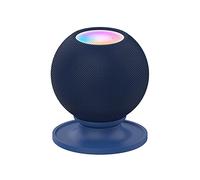 KUTEWEU Supports de Haut-Parleur de Bureau, Protective Base Stand Desktop Mount Base Pad Holder Compatible with HomePod/HomePod Mini Speaker-Table Holder Shockproof Coaster Stand (Bleu Foncé)