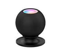 KUTEWEU Supports de Haut-Parleur de Bureau, Protective Base Stand Desktop Mount Base Pad Holder Compatible with HomePod/HomePod Mini Speaker-Table Holder Shockproof Coaster Stand (Noir)