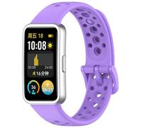 KUTEWEU Watchband Compatible avec Huawei Band 10 9 8 Bracelet, Silicone de Montres en Souple Réglable de Remplacement Strap pour Huawei Band 10 9 8 Smartwatch Accessoires (Violet)