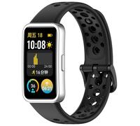 KUTEWEU Watchband Compatible avec Huawei Band 10 9 8 Bracelet, Silicone de Montres en Souple Réglable de Remplacement Strap pour Huawei Band 10 9 8 Smartwatch Accessoires (Noir)