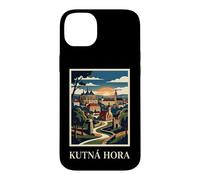 Kutná Hora République tchèque Art de Voyage Gothique Ville Coque pour iPhone 14 Plus