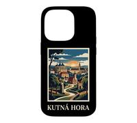 Kutná Hora République tchèque Art de Voyage Gothique Ville Coque pour iPhone 14 Pro