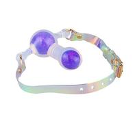Kutocesy Bâillon De Bondage En Silicone Pour Jeux Sexuels, Bâillon Pénien Avec Sangle Réglable, Bâillon Buccal Fétichiste, Entrave Pour L'entraînement À La Bouche Ouverte. (Purple)