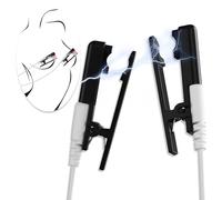 Kutocesy Bdsm Pinces à Tétons électriques Stimulation Clitoris Pinces à Tétons Faux Piercing Tétons Pinces à Tétons Pour Femmes Bondage Sex Toys (Black)