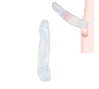 Kutocesy Extension De Pénis En Silicone Avec Anneau Augmente La Taille, Préservatif Réutilisable Cock Sleeve Extenseur De Pénis Pour Hommes (S)