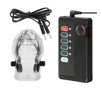 Kutocesy Gaines Pour Pénis Avec Boîtier De Commande Extenseur De Pénis Masculin Transparent Sex Toy Masturbâteur Homme TPE Réutilisable (Transparent)