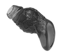 Kutocesy Manchon Pénien Avec Anneau Pénien Enlargement Penis Sleeve Réutilisable Transparent Allongement Du Pénis Sex Toy Pour Hommes (Black)