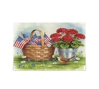 Kutsu Basket Of Us - Puzzle de 500 pièces - Drapeaux - Pour enfants, adolescents, adultes, famille