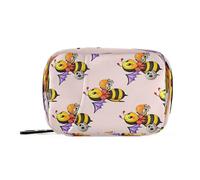 Kutsu Boîte à pilules portable en forme d'abeille - Organiseur de voyage pour huile de poisson et supplément vitaminé