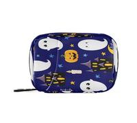 Kutsu Boîte à pilules portable Ghosts - Maison hantée - Pilulier de voyage - Organiseur de médicaments pour huile de poisson et supplément de vitamines