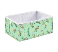 Kutsu Boîte de rangement en forme de canne à sucre d'orge, bacs de rangement pliables avec poignée, boîtes de rangement décoratives pour la maison