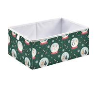 Kutsu Boîte de rangement pliable pour boules de cristal de Noël avec poignée, boîtes de rangement décoratives pour la maison