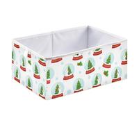 Kutsu Boîte de rangement pliable pour boules de cristal de Noël avec poignée, boîtes de rangement décoratives pour la maison