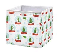 Kutsu Boîte de rangement pliable pour boules de cristal de Noël avec poignée, boîtes de rangement décoratives pour la maison