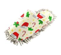 Kutsu Chaussons de Noël pour nettoyage du sol, pantoufles de nettoyage pour homme et femme, pantoufles en microfibre pour nettoyage du sol, M, Comme indiqué sur la photo, Medium