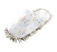 Kutsu Chaussons en microfibre pour nettoyage du sol, chaussons de nettoyage en microfibre pour homme et femme, taille M, Lapin avec ailes, Large