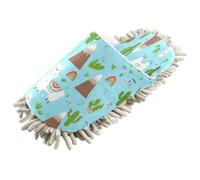 Kutsu Chaussons lamas pour nettoyage du sol, chaussons de nettoyage pour femmes et hommes, Comme indiqué sur la photo, Medium