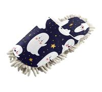Kutsu Chaussons serpillères mignons fantômes pour nettoyage du sol, chaussons de nettoyage pour femmes et hommes, Comme indiqué sur la photo, Large
