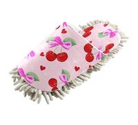 Kutsu Cherries Chaussons serpillère pour nettoyage du sol, pantoufles de nettoyage pour homme et femme, M, Comme indiqué sur la photo, Medium