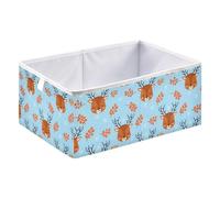 Kutsu Dear Head Boîte de rangement pliable avec poignée, boîtes de rangement décoratives pour la maison