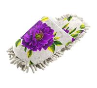 Kutsu Grandes pantoufles violettes pour nettoyage du sol, chaussons de nettoyage pour homme et femme, Comme indiqué sur la photo, Medium