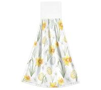 Kutsu Lot de 2 torchons de cuisine à suspendre avec boucle, doux et à séchage rapide pour décoration de la maison