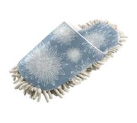 Kutsu Pantoufles à fleurs pour nettoyage du sol, pantoufles de nettoyage en microfibre pour homme et femme, M, fleurs, Large