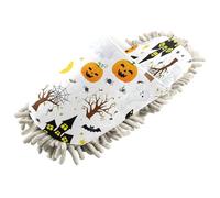 Kutsu Pantoufles d'Halloween fantômes citrouilles pour nettoyage du sol, pantoufles de nettoyage pour femmes et hommes, Comme indiqué sur la photo, Medium