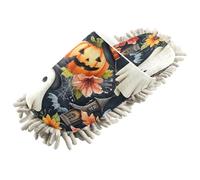 Kutsu Pantoufles d'Halloween fantômes citrouilles pour nettoyage du sol, pantoufles de nettoyage pour femmes et hommes, Comme indiqué sur la photo, Medium