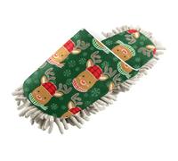 Kutsu Pantoufles en microfibre pour nettoyage du sol, pantoufles de nettoyage pour homme et femme, pantoufles en microfibre, taille M, Comme indiqué sur la photo, Large