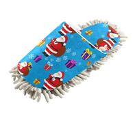 Kutsu Pantoufles Père Noël pour nettoyage du sol, pantoufles de nettoyage pour homme et femme, pantoufles en microfibre pour nettoyage du sol, M, Comme indiqué sur la photo, Medium