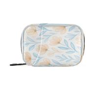 Kutsu Pilulier portable avec fleurs aux couleurs douces - Organiseur de voyage pour huile de poisson et supplément vitaminé