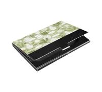 Kutsu Porte-cartes de visite en forme de cactus en cuir et acier inoxydable pour cartes de visite, porte-cartes de visite, porte-cartes de crédit, carte d'identité, pour homme et femme, Comme indiqué