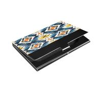 Kutsu Porte-cartes de visite ethnique tribal en cuir et acier inoxydable pour cartes de visite, porte-cartes de visite, porte-cartes de crédit, carte d'identité, pour homme et femme, Comme indiqué sur