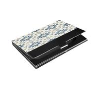 Kutsu Porte-cartes de visite moderne en cuir et acier inoxydable pour cartes de visite, porte-cartes de visite, porte-cartes de visite, poche fine pour cartes de crédit et d'identité pour homme et