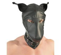 Kutya - masque fétiche chien - noir - taille S-L
