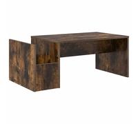 KUTYWEXFM Table basse en chêne fumé 90 x 45 x 35 cm | Table de salon compacte avec 1 compartiment de rangement pour journal et décoration. Idéal pour le salon et la chambre d'amis