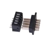 Kuuddker 1 Paire de Connecteurs de Décharge de Batterie de Vélo Électrique, Connecteur à 5 Broches, Prise d'alimentation de Batterie Mâle et à 5 Broches pour Pièces de Cyclisme Hailong E-Bike