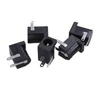 Kuuddker 5 PièCes DC 5.5Mmx2.1Mm Power Jack Socket Female Panel Mount Connector