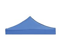Kuuddker Remplacement de la Couverture Supérieure de la Canopée 2X2M Remplacement de Pavillon de Patio Pliable Résistant à la Pluie en Tissu de à Quatre Coins Bleu