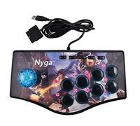 Kuuddker Rétro Joystick Usb de Manette de de Contrôleur de Bascule D'Arcade pour Ps2 / Ps3 / Pc/Android Smart Tv Vibrateur Intégré Huit Direction Joystick ()