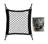 Kuugeo Filet Coffre Voiture, 1 pièce Filet Voiture, Fil et Moto, Mesurant 30 x 28 cm, il est livré avec Quatre Crochets et présente Une Conception Flexible adaptée aux Voitures et aux vélos.