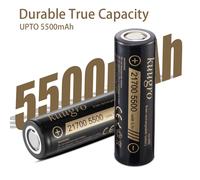 Kuugro ku-55E 21700 5500mAh 3.7V batterie au lithium Rechargeable 2C décharge batteries haute puissance pour appareils haute puissance 21700 5500mAh 10pcs
