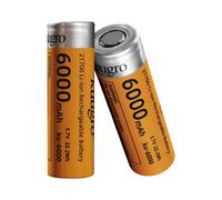 Kuugro ku-6000 21700 6000mAh 3.7V batterie au Lithium Rechargeable 18A décharge Batteries haute puissance pour appareils haute puissance 21700 6000mAh 4pcs